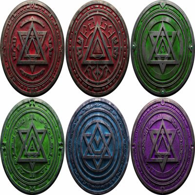 40K Neoprene Objective Marker Set - Chapter Approved 2025 - 7.57" (Glyph)