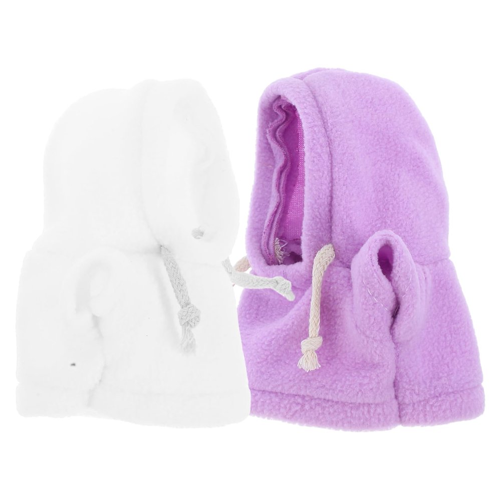 JOINPAYA 2pcs Plush Bear Hoodies for Stuffed Animals Cute Clothing Outfits for Plush Snug Fit Hooded Apparel Interchangeable Accessories for Creativity