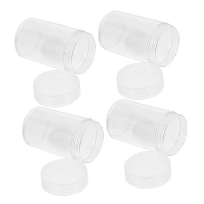 jojofuny 10Pcs Clear Coin Capsules Holder Coin Storage Containers for Coin Collecting Compact Coin Protectors with Transparent Design for Display and Exhibition