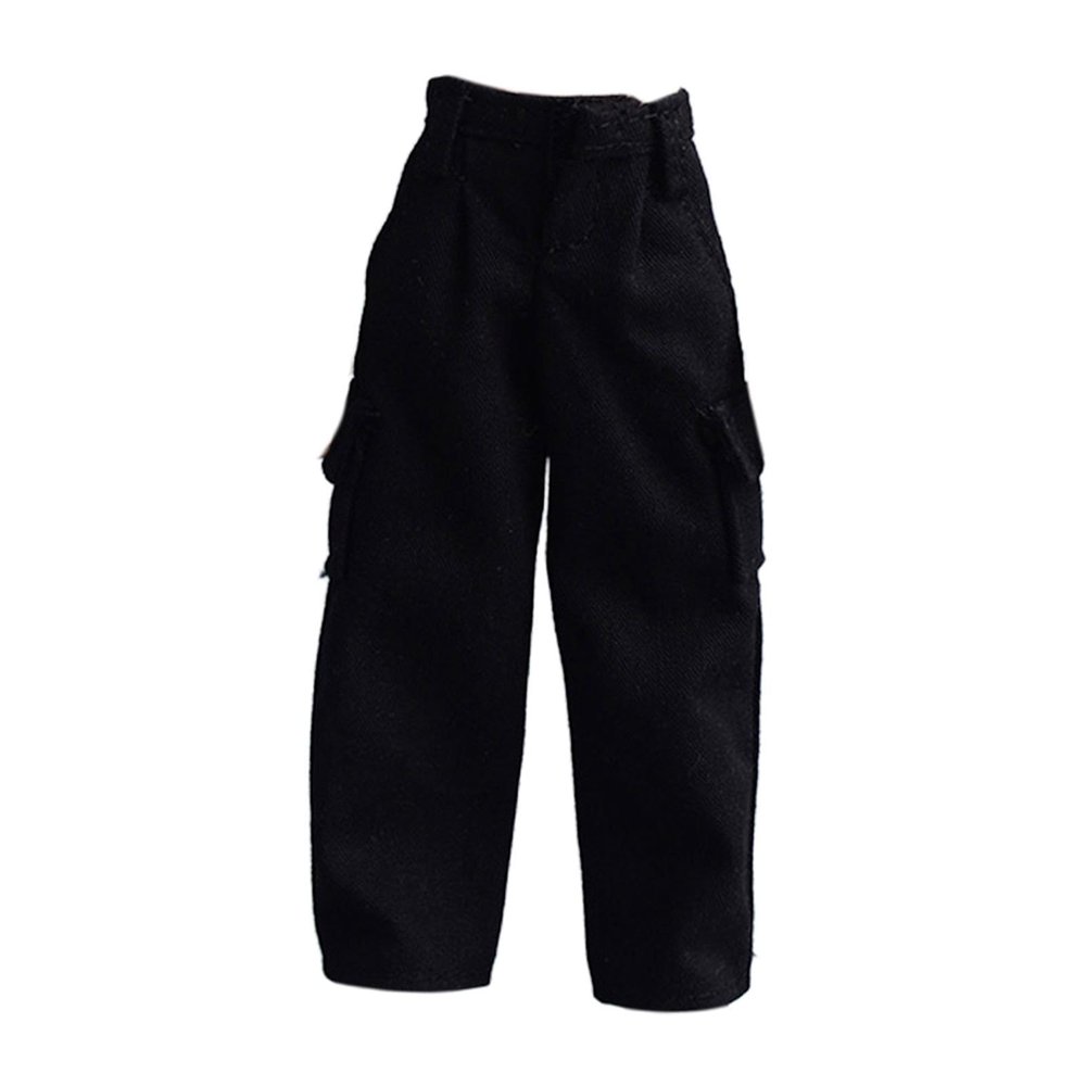 1/12 Scale Action Figure Pants, 6 Inch Male Doll Clothes, Black