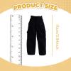 1/12 Scale Action Figure Pants, 6 Inch Male Doll Clothes, Black view 3