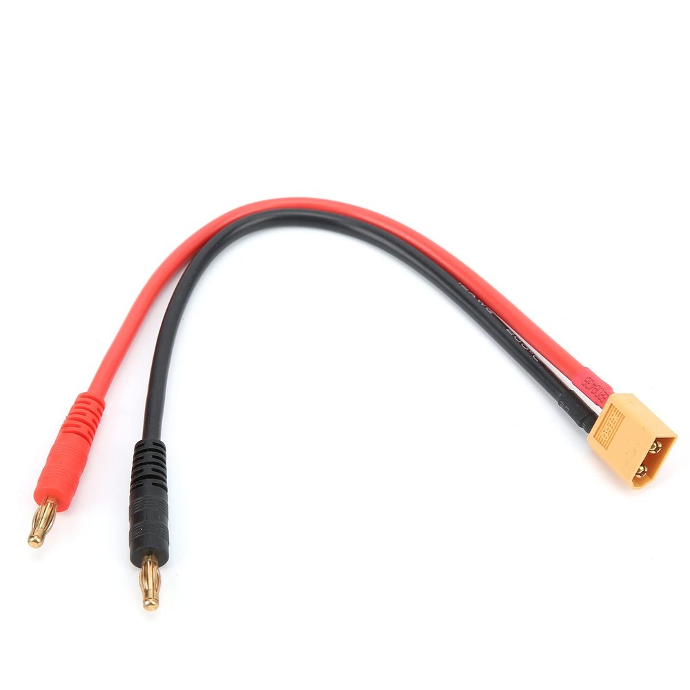 12AWG Banana Plug Cable, Flexible 4mm Male Connector for, 22cm Length,