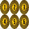 40K Neoprene Objective Marker Set - Chapter Approved 2025 - 7.57" (Hazard Zone) view 1