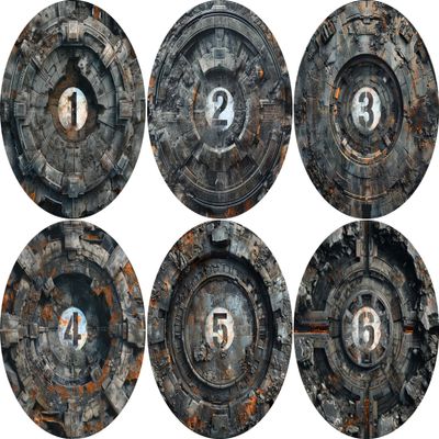 40K Neoprene Objective Marker Set - Chapter Approved 2025 - 7.57" (Forge)