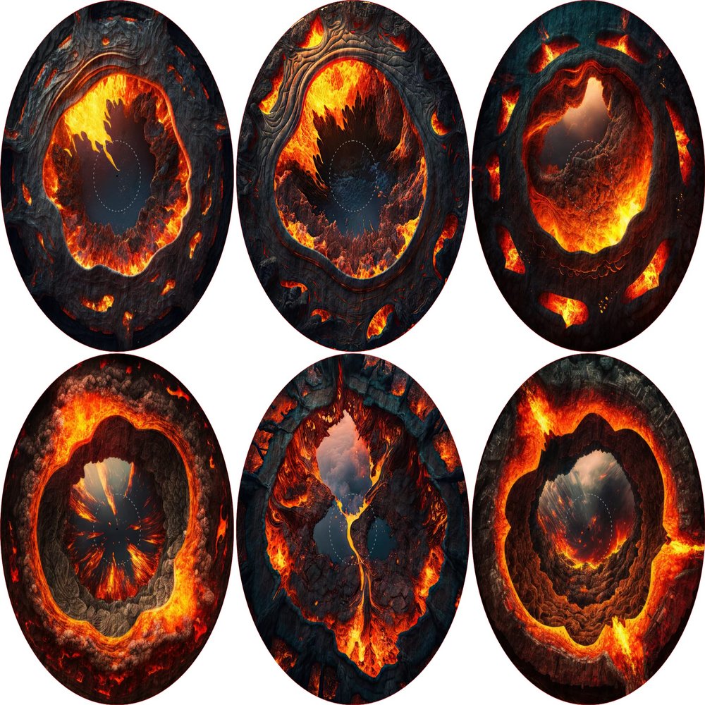 40K Neoprene Objective Marker Set - Chapter Approved 2025 - 7.57" (Hellgate)