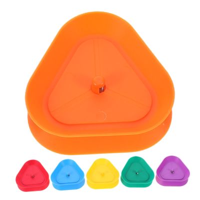 Yardwe 6Pcs Triangle Plastic Poker Card Holders Handheld Card Tray for Easy Clipping Home Office and School for Game and Parties