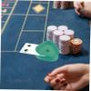 Yardwe 6Pcs Triangle Plastic Poker Card Holders Handheld Card Tray for Easy Clipping Home Office and School for Game and Parties view 4
