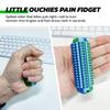 2PCS Little Ouchies Pain Fidget, Pain Stim Tool Spiky Sensory Fidget Toys For Adults Anxiety Relief, Portable ADHD Autism Clicker, Grippie For Focus & Skin Picking, Stress Relief Gift For Teens -Green view 2