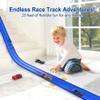 Flexible Race Track for Kids Starter Set - 20FT Flex Race Car Ramp Track with Strong Suction Cups, Rolls Up Portable DIY Racetrack Compatible with Hot Wheels & Diecast 1/64th Cars view 2