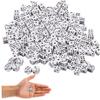 8mm Mini Tiny Dice, 300Pcs White Dice with Black Dots, 6 Sided Square Games, Adult Game for Teaching Math, Party Favors # view 1