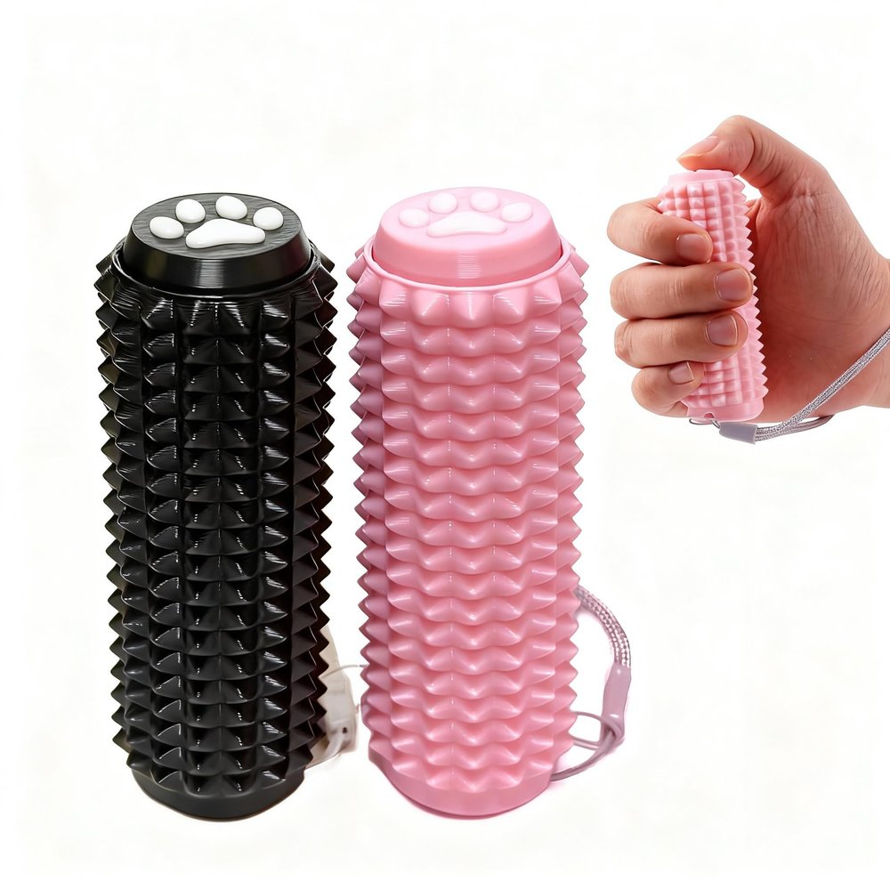 2PCS Little Ouchies Pain Fidget, Pain Stim Tool Spiky Sensory Fidget Toys For Adults Anxiety Relief, Portable ADHD Autism Clicker, Grippie For Focus & Skin Picking, Stress Relief Gift For Teens -Black