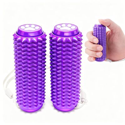 2PCS Little Ouchies Pain Fidget, Pain Stim Tool Spiky Sensory Fidget Toys For Adults Anxiety Relief, Portable ADHD Autism Clicker, Grippie For Focus & Skin Picking, Stress Relief Gift For Teens-Purple