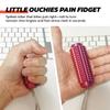 2PCS Little Ouchies Pain Fidget, Pain Stim Tool Spiky Sensory Fidget Toys for Adults Anxiety Relief, Portable ADHD Autism Clicker, Grippie for Focus & Skin Picking, Stress Relief Gift for Teens - RED view 2