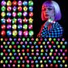 Mikulala 100 Pack Light up Rings Glow in the Dark Party Supplies, Easter Birthday Party Favors Gifts for Kids, Goodie Bag Stuffers Classroom Prizes, Carnival Concert Rave Accessories view 1