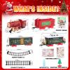 LENGTOUQ Electric Train Set for Kids Ages 3-8, Train Toys for Boys with Smokes, Lights and Sound, 4 Cars and 10 Tracks for Year Round Play Birthday Gifts Valentines Day Gift Easter Gifts Christmas view 3