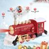 LENGTOUQ Electric Train Set for Kids Ages 3-8, Train Toys for Boys with Smokes, Lights and Sound, 4 Cars and 10 Tracks for Year Round Play Birthday Gifts Valentines Day Gift Easter Gifts Christmas view 4