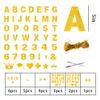 131 PCS Custom Banner DIY Letter Banners Personalized Banner for Birthday Congratulations Wedding Party Banners Coarse Golden 5-inch view 2