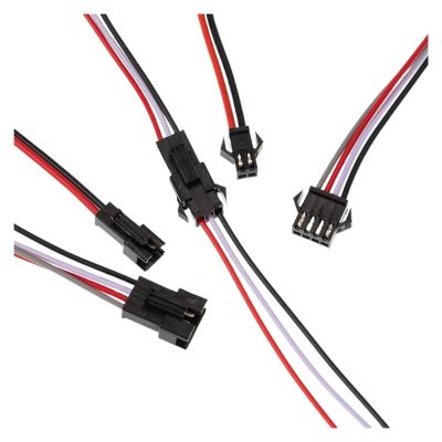 QLWAHK 10pairs 2/3/4 Pin SM JST Plug Male Female Wire Connector for RC Lipo Car Boat Airplane(10pairs 200MM 4P)