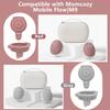 2pcs Duckbill Valves and 2pcs Double-Layed Diaphragm Compatible with Momcozy Upgraded Mobile Flow M9, Upgraded M9 Valve Diaphragm Breastfeeding Parts, Not Original Parts, 4 Packs Red view 2