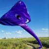 12.5Ft Animal Shaped Kites for Adults- Purple Elephant GiantEasy to Fly with Kite Handle, and Kite String view 4