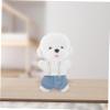 1 Set Mini Plush Bear Outfit Soft Hoodie and Jeans for Stuffed Animals Reusable Doll Clothes Adorable Plush Accessories Easy to Clean and Comfortable view 4