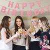 131 PCS Custom Banner Glitter DIY Letter Banners Personalized Banner for Birthday Congratulations Wedding Party Rose Golden Glitter 5-inch view 3