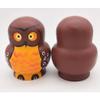UncleS 10pcs Cartoon Shape Brown Owl Wooden Russia Nesting Dolls Matryoshka view 2