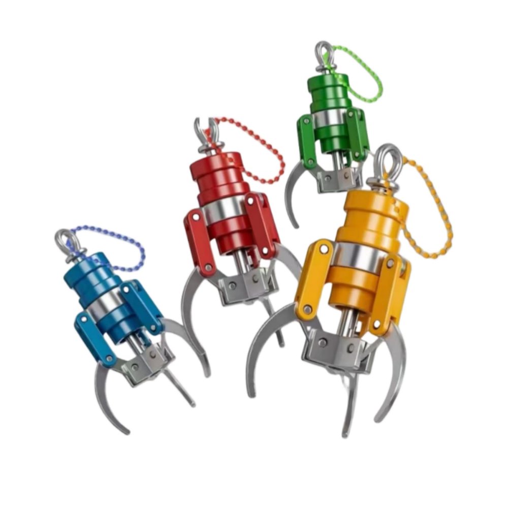 4 Pcs Claw Grabber Fidget Keychain for Adults - Stress Relief Sensory Desk Toy, Office Anxiety Relief with Squeeze & Press Function, DIY AccessoryGifts for Adult to Relief Stress Pass the Time