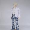 SssHam BJD Doll Clothes, 45 cm/60 cm Dolls White Denim Casual Jacket, 1/3 1/4 Ball Joint Doll Clothes (Jacket Only, Doll Not Included)(1/4) view 4