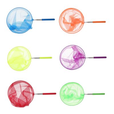 BESPORTBLE Telescopic Fishing Net for Boys and Girls 6PCS Stainless Steel Bug and Butterfly Catching Nets Toy for Boys and Girls for Backyard Exploration and Insect Catching