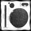 Adecortalk Black Round Blank Pinata Circle Folding Pinata with Bat Stick Blindfold Confetti for Kids Birthday Wedding Celebration Baby Shower Carnival Party Supplies,13 x 13 x 3.15 Inches view 2