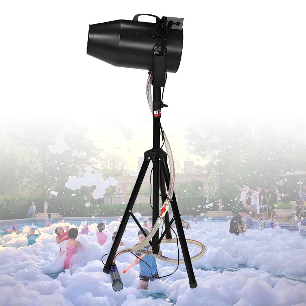 LADECNERHT 1000w Foam Machine for Kids - Easy to Use Foam Making Toy with Large Foams Production, Perfect for Birthdays, Celebrations, and Backyard Events,Black