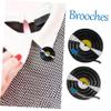 6pcs Music Lapel Pins: Retro Vinyl Record Shaped Badge Pins for Women Men - Old Fashioned Musical Turntable Brooches for Music Enthusiasts view 3