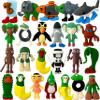 CHENZHOUZAI 24PCS Tralalero Tralala Toys, Tung Tung Sahur & More  Mini Collectible Brainrot Toys for Desk Decor, BRR BRR Patapim,Meme Shark Collectible Animals Figurine Doll (24Pcs) view 1