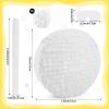 Adecortalk White Round Blank Pinata Circle Folding Pinata with Bat Stick Blindfold Mask Confetti for Kids Birthday Wedding Celebration Baby Shower Carnival Party Supplies,13 x 13 x 3.15 Inches view 2