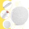 Adecortalk White Round Blank Pinata Circle Folding Pinata with Bat Stick Blindfold Mask Confetti for Kids Birthday Wedding Celebration Baby Shower Carnival Party Supplies,13 x 13 x 3.15 Inches view 3