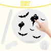 Adecortalk White Round Blank Pinata Circle Folding Pinata with Bat Stick Blindfold Mask Confetti for Kids Birthday Wedding Celebration Baby Shower Carnival Party Supplies,13 x 13 x 3.15 Inches view 4