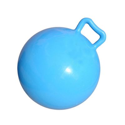 HOMOBABE Inflatable Bounce Hop Ball Blue Handle Promotes Coordination Balance for Indoor Ages