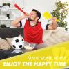 100 Pcs Hand Clappers Noisemakers 7.5 Inch Clappers Noisemakers Plastic Hand Clappers for Birthdays Game Football Sporting Events Cheers Supplies Dance Basketball Football Noisemakers(Yellow) view 3