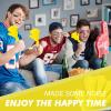 100 Pcs Hand Clappers Noisemakers 7.5 Inch Clappers Noisemakers Plastic Hand Clappers for Birthdays Game Football Sporting Events Cheers Supplies Dance Basketball Football Noisemakers(Yellow) view 4