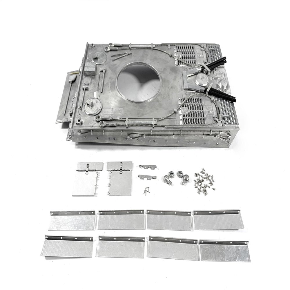 Mato 1:16 Tiger 1 Tank Metal Upper Hull with Side Skirts and Front Fenders
