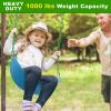 2Pcs 60" Swing Chain with Carabiners 1000 LBs Capacity Hanging Chains with Hooks Heavy Duty Porch Swing Chains Green Coated Chain for Hammock Chairs, Tree Swing, Hanging Chair, Punching Bags view 2