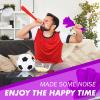 100 Pcs Hand Clappers Noisemakers 7.5 Inch Clappers Noisemakers Plastic Hand Clappers for Birthdays Game Football Sporting Events Cheers Supplies Dance Basketball Football Noisemakers(Purple) view 3