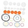 GLEAVI 1 Set Rubber Band and Plastic Pulley Gear for Cars and Rubber Bands Plastic Pulleys Drive Belts for DIY Projects and Mechanical Systems view 1