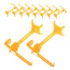 Kisangel 10Pcs Manual Lift Tower Crane Portable Construction Playset for Indoor Outdoor Use Fine Motor Skills Development Realistic Engineering Vehicles Fun view 1