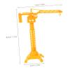 Kisangel 10Pcs Manual Lift Tower Crane Portable Construction Playset for Indoor Outdoor Use Fine Motor Skills Development Realistic Engineering Vehicles Fun view 2