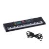 Alomejor 61 Keys Kids Digital Piano Keyboard with Microphone USB Cable for Phone Tablet 6 Demo Songs 16 Tones 6 Rhythms Teaching Function Recording Adjustable Volume view 3