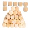 BESPORTBLE 100Pcs Blank Wooden Dice Sided Rounded Corner Cubes for DIY Crafts Board Games and Educational Activities Wood Blocks for Creative Projects view 1