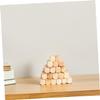 BESPORTBLE 100Pcs Blank Wooden Dice Sided Rounded Corner Cubes for DIY Crafts Board Games and Educational Activities Wood Blocks for Creative Projects view 4