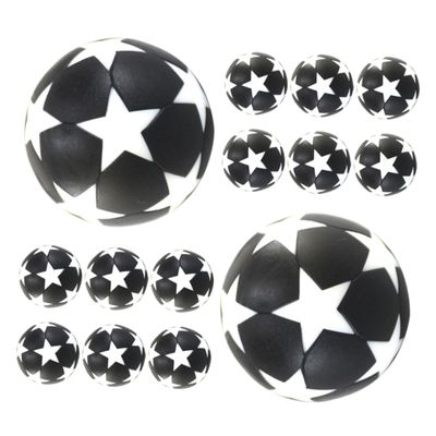 BESPORTBLE 18pcs Foosball Table Football Balls 32mm Star Pattern Mini Soccer Balls for Kids Adults Sports Games Indoor and Outdoor Activities